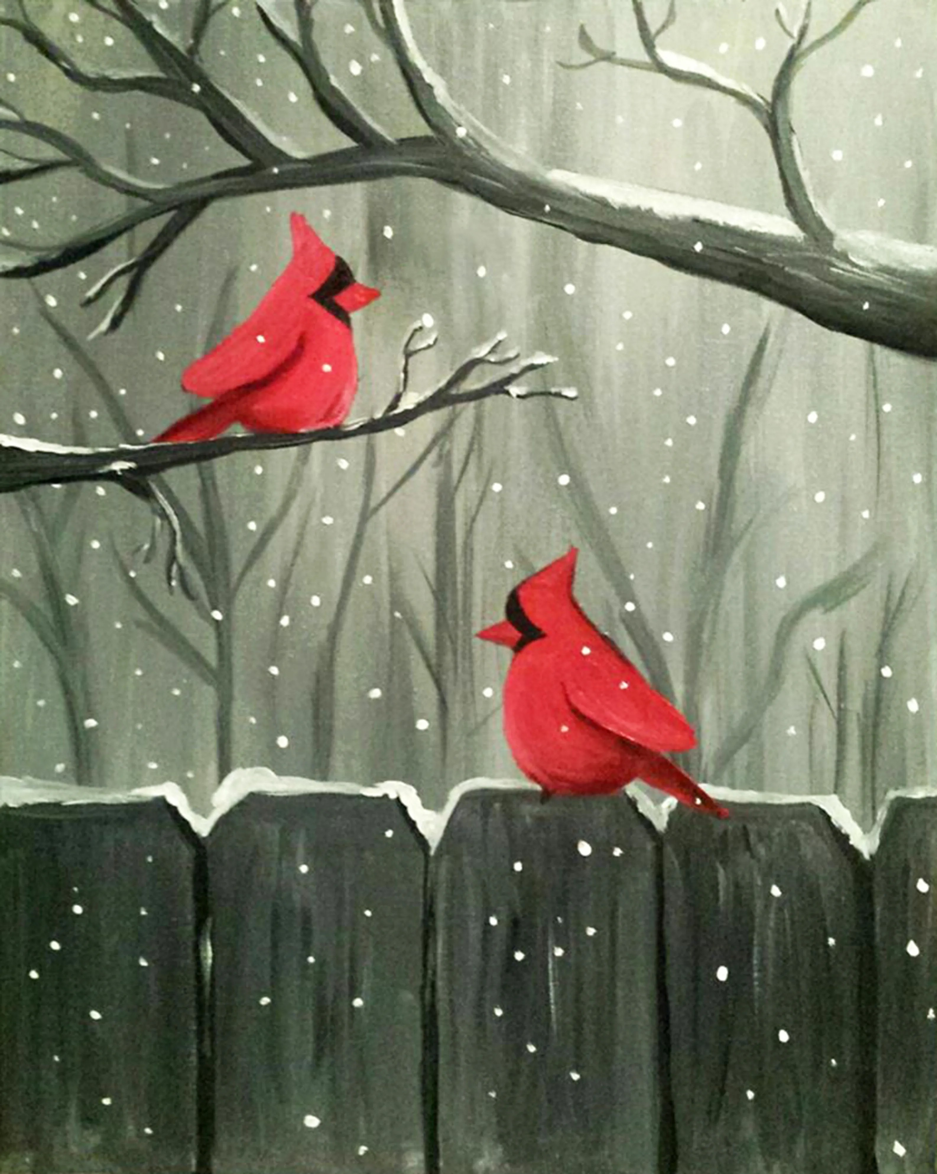 Join us for a Paint Nite event, Jan 10th, at 7PM - Winter Visitors